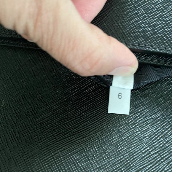 Prada Saffiano Black Leather Oversized Cluch 2VF008 - Picture 13 of 15